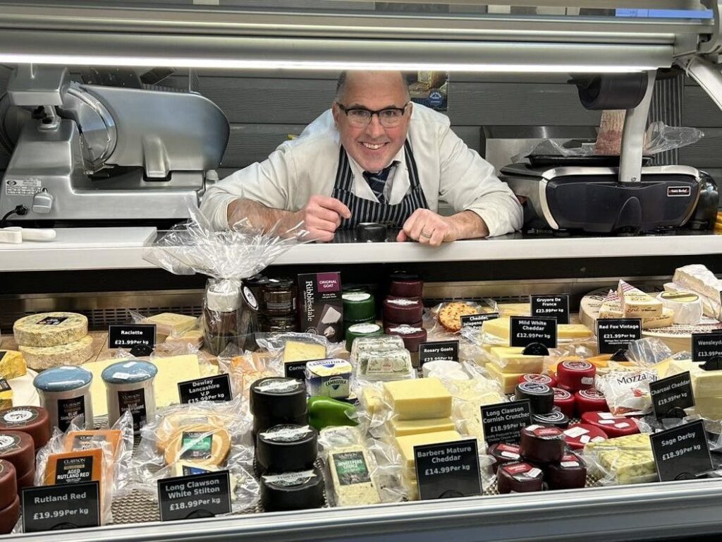 deli counter at Harker's Farm Shop deli counter at Harker's Farm Shop